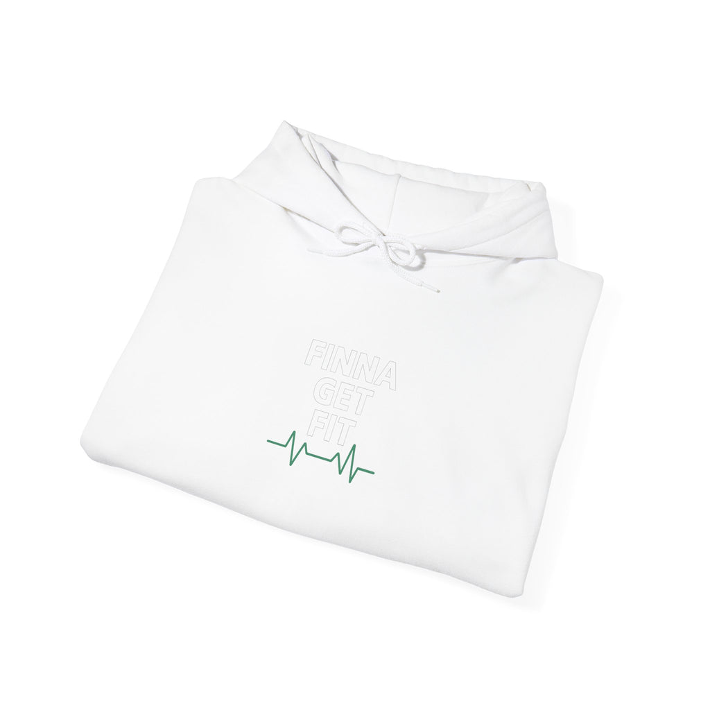 Heartbeat Minimalist Hoodie — Calm EKG Line Graphic Sweatshirt