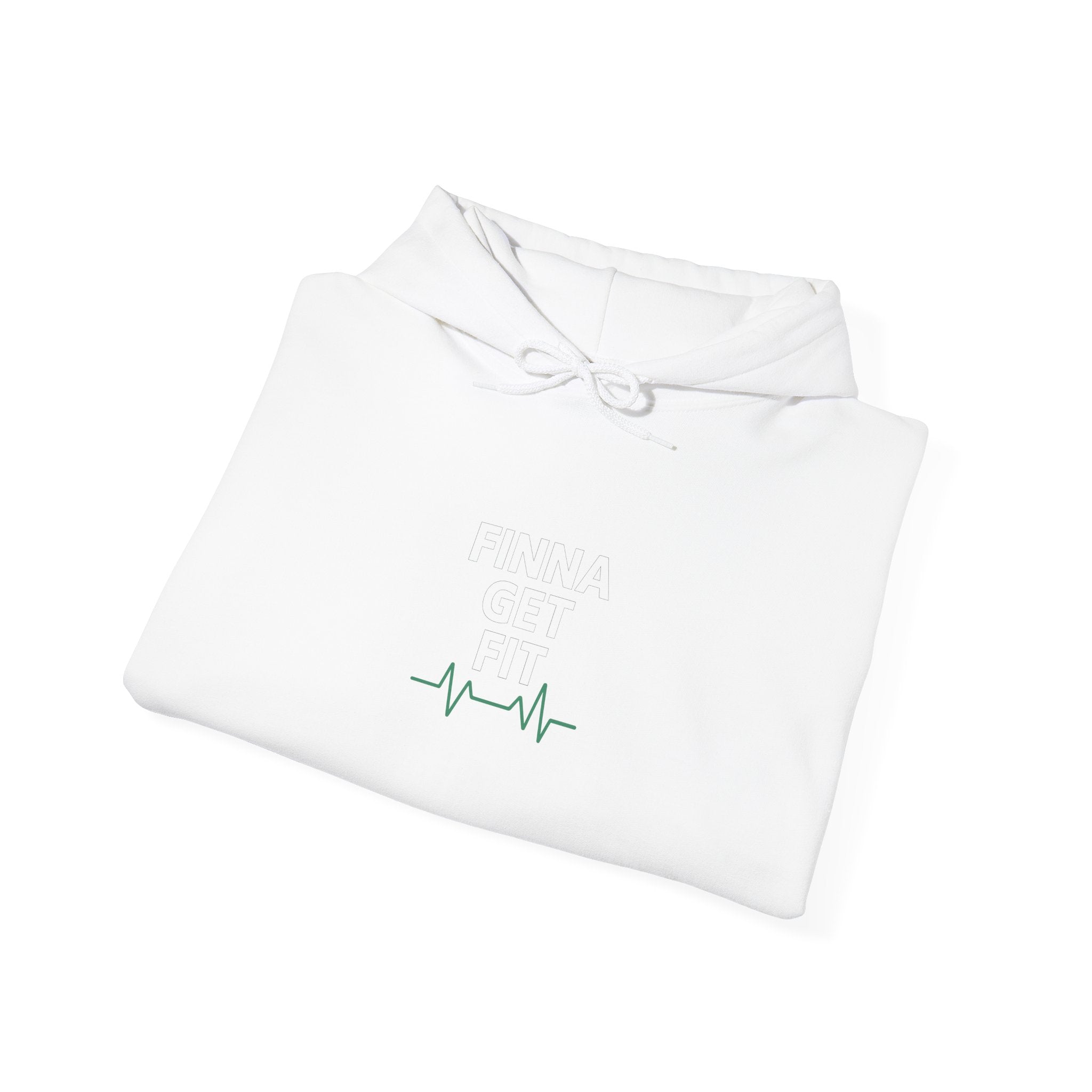 Heartbeat Minimalist Hoodie — Calm EKG Line Graphic Sweatshirt