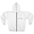 Finna Get Fit Zip Hoodie – Fitness Graphic Zip-Up with Heartbeat Line
