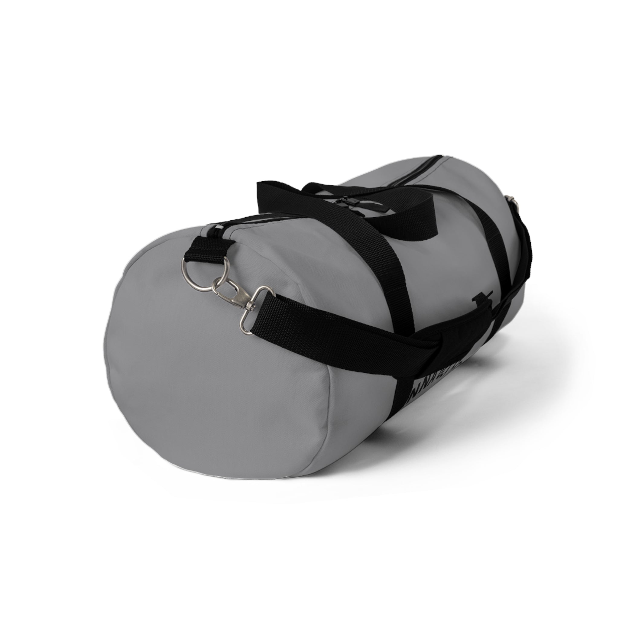"Finna Get Fit" Gray Fitness Duffel Bag — Gym Workout Travel Bag