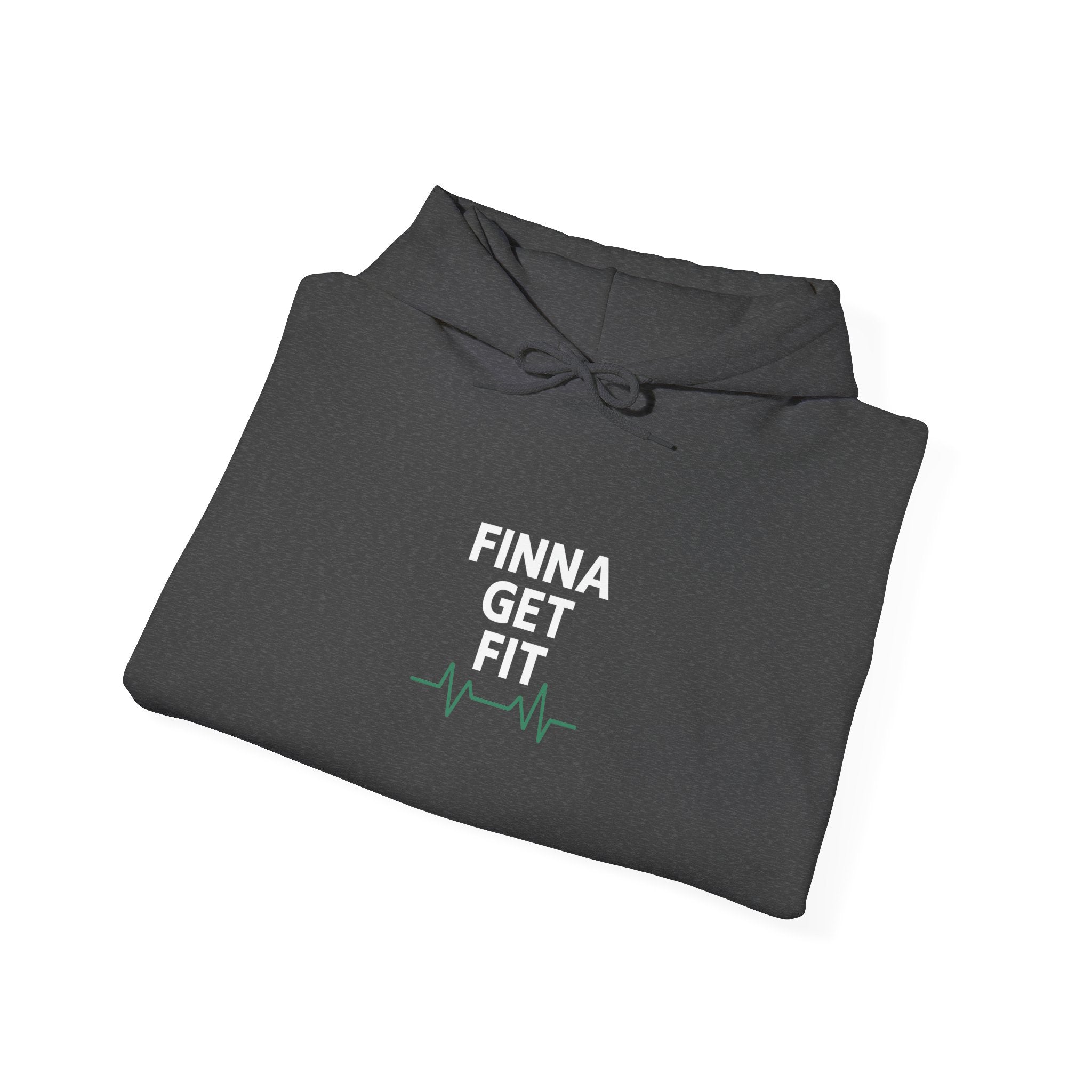 Heartbeat Minimalist Hoodie — Calm EKG Line Graphic Sweatshirt