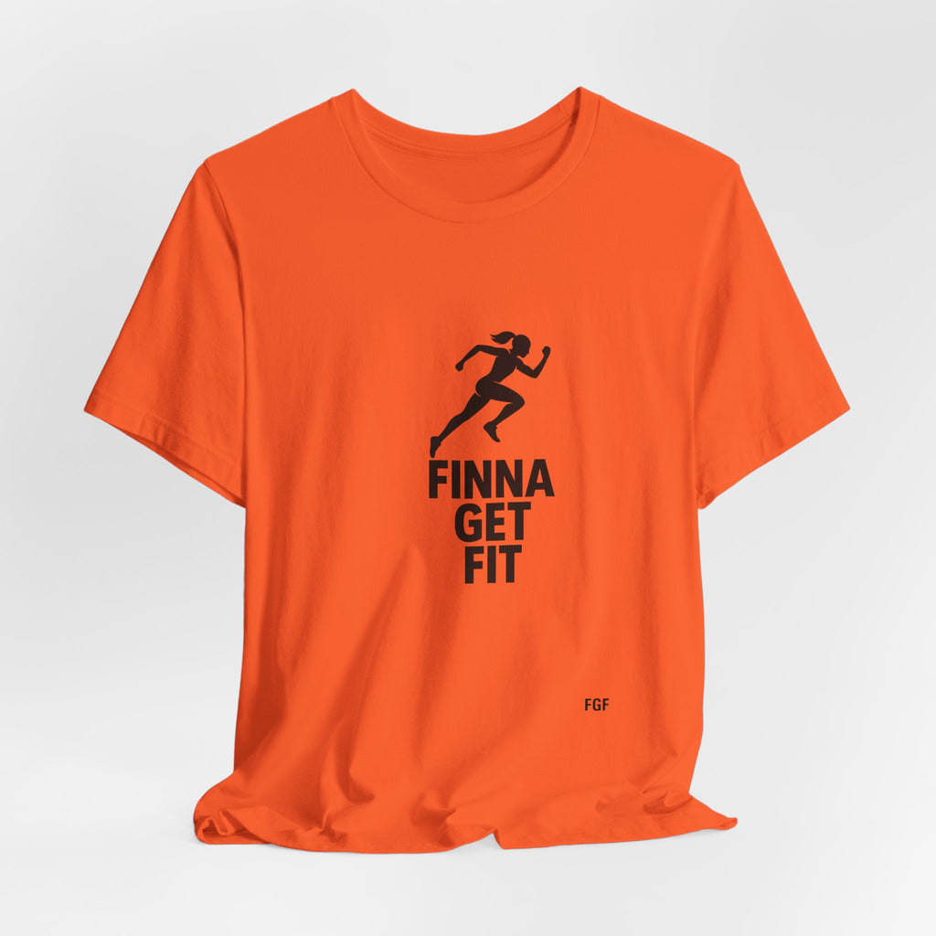 Finna Get Fit Tee — Motivational Running Fitness T-Shirt