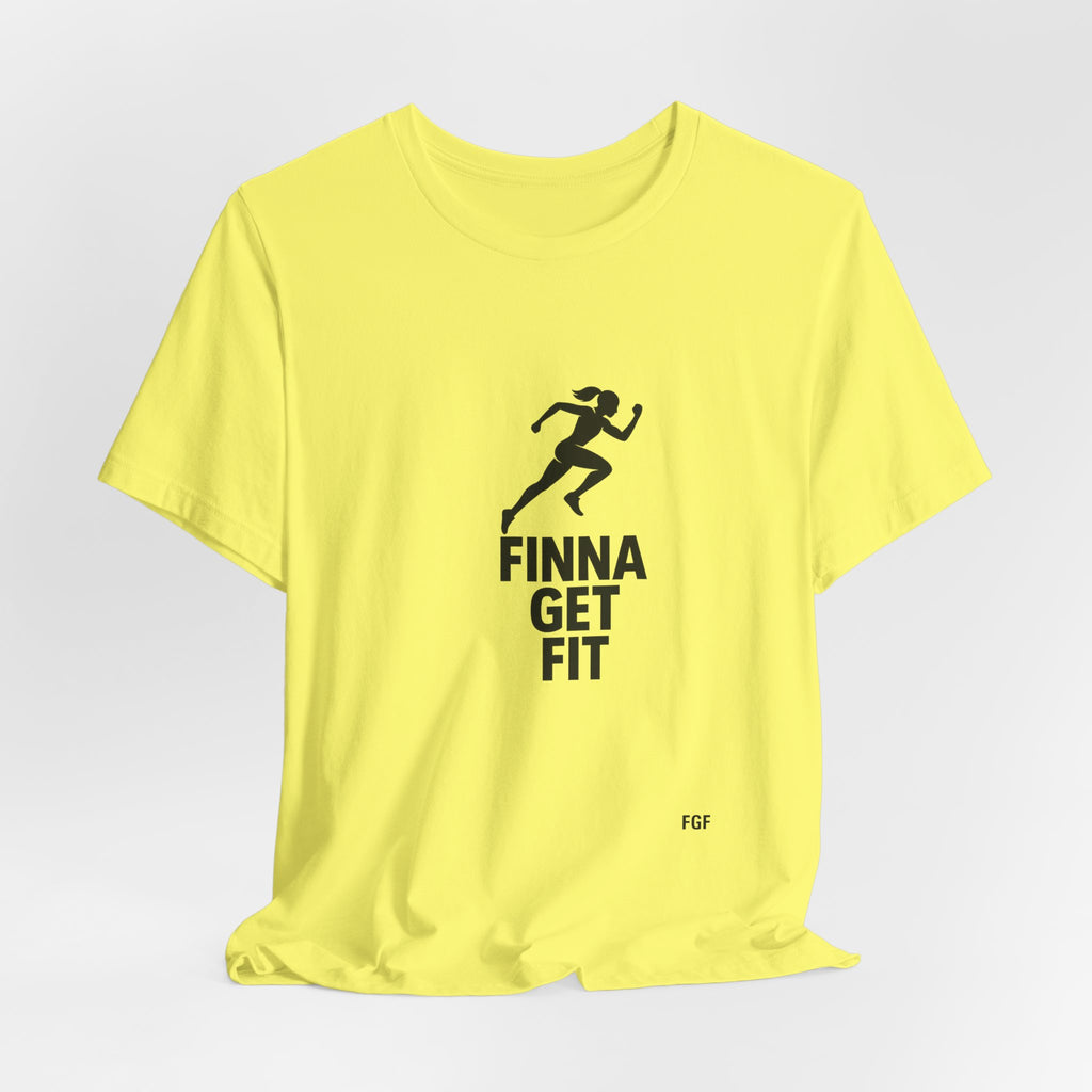 Finna Get Fit Tee — Motivational Running Fitness T-Shirt