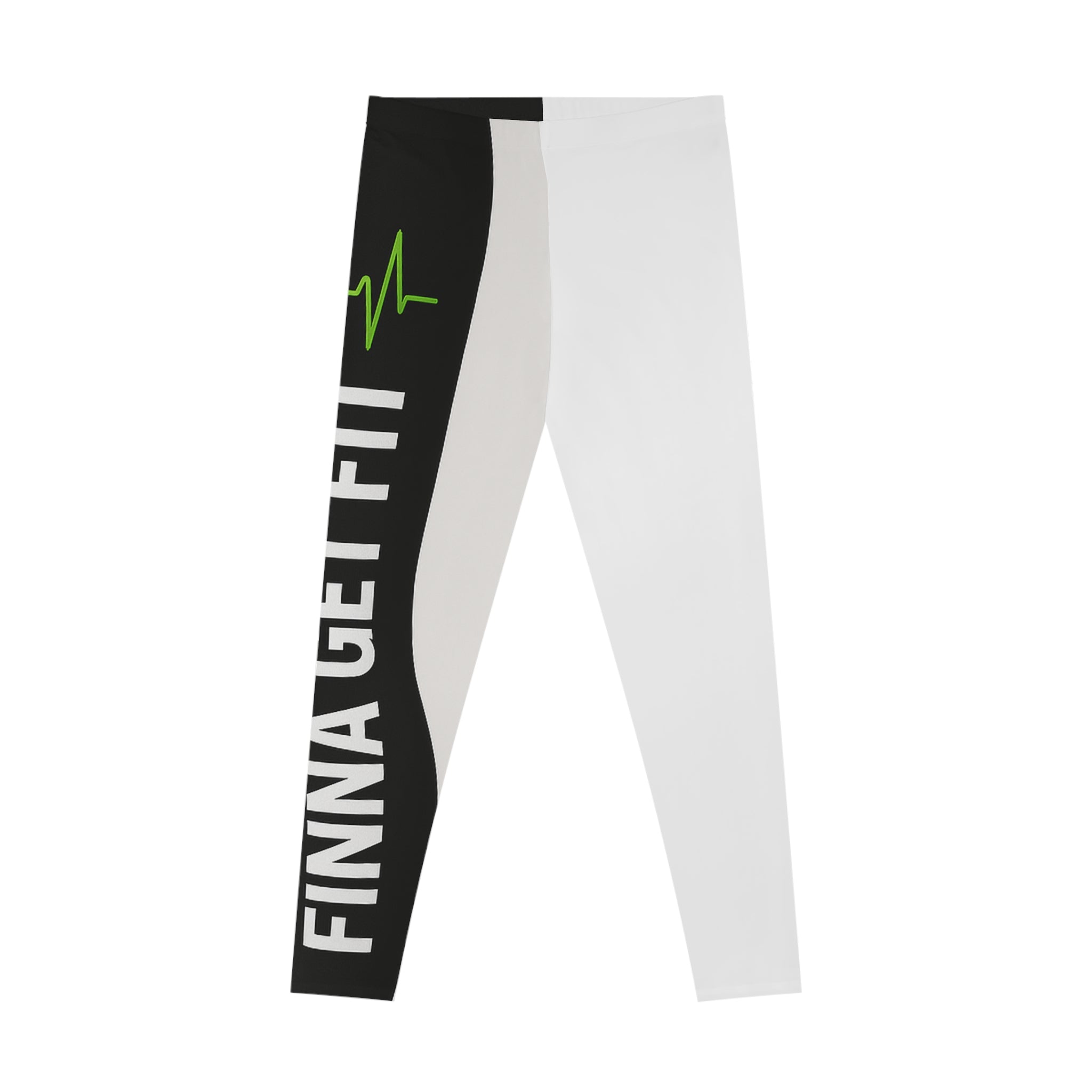 Finna Get Fit Leggings — Motivational Workout Leggings with Heartbeat Graphic