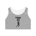 Sports Bra — "Finna Get Fit" Running Motivational Activewear