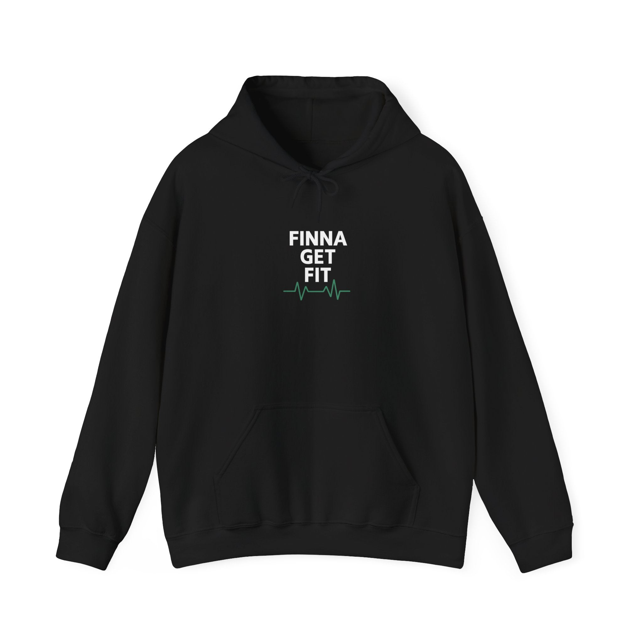 Heartbeat Minimalist Hoodie — Calm EKG Line Graphic Sweatshirt