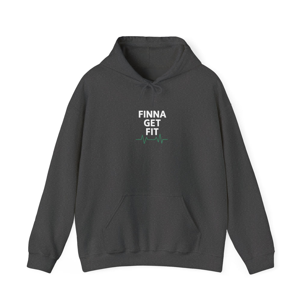 Heartbeat Minimalist Hoodie — Calm EKG Line Graphic Sweatshirt